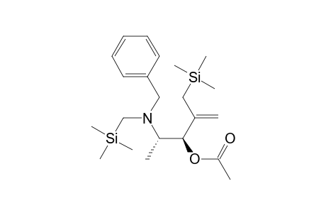 (3R,4S)-2-[(Trimethylsilyl)methyl]-3-acetoxy-4-[N-[(trimethylsilyl)methyl]-N-benzylamino]-1-pentene