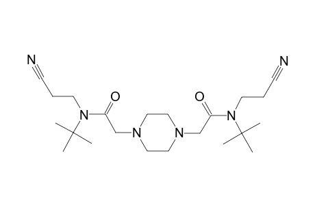 Piperazine, 1,4-bisacetamide, N,N'-bis(tert-butyl)-N,N'-bis(2-cyanoethyl)-