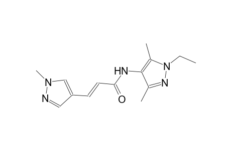 (2E)-N-(1-ethyl-3,5-dimethyl-1H-pyrazol-4-yl)-3-(1-methyl-1H-pyrazol-4-yl)-2-propenamide