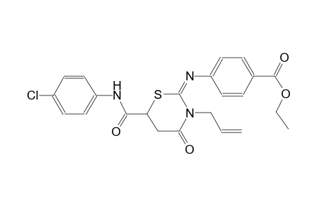 benzoic acid, 4-[[(2E)-6-[[(4-chlorophenyl)amino]carbonyl]tetrahydro-4-oxo-3-(2-propenyl)-2H-1,3-thiazin-2-ylidene]amino]-, ethyl ester
