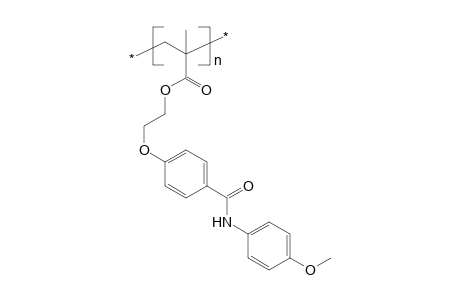 Liquid-crystalline poly(4-methoxyanilido-1,4-phenoxyethylmethacrylate)
