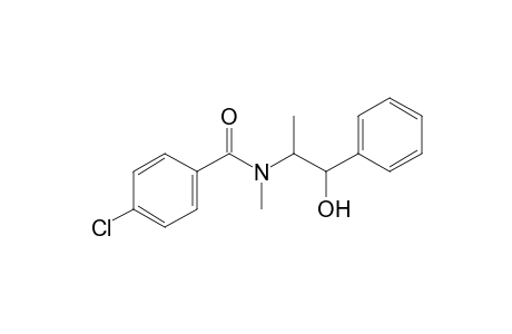 p-CHLORO-N-(beta-HYDROXY-alpha-METHYLPHENETHYL)-N-METHYLBENZAMIDE