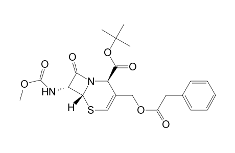 (2R,6R,7R)-7-(carbomethoxyamino)-8-keto-3-[(2-phenylacetyl)oxymethyl]-5-thia-1-azabicyclo[4.2.0]oct-3-ene-2-carboxylic acid tert-butyl ester