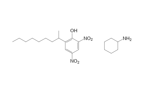 2,4-dinitro-6-(1-methyloctyl)phenol, compound with cyclohexylamine (1:1)