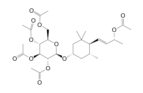 [(2R,3R,4S,5R,6R)-3,4,5-triacetoxy-6-[(1S,4R,5R)-4-[(E,3R)-3-acetoxybut-1-enyl]-3,3,5-trimethyl-cyclohexoxy]tetrahydropyran-2-yl]methyl acetate