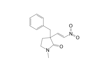 1-Methyl-3-[(E)-2-nitroethenyl]-3-(phenylmethyl)-2-pyrrolidinone