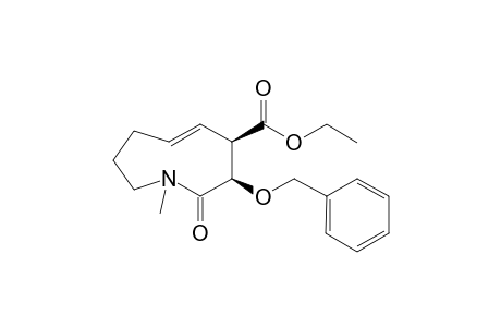 (E)-(3R,4R)-3-Benzyloxy-1-methyl-2-oxo-2,3,4,7,8,9-hexahydro-1H-azonine-4-carboxylic acid ethyl ester