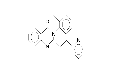 2-[2-(2-Pyridyl)-vinyl]-3-(2-tolyl)-3H-quinazolinone-4