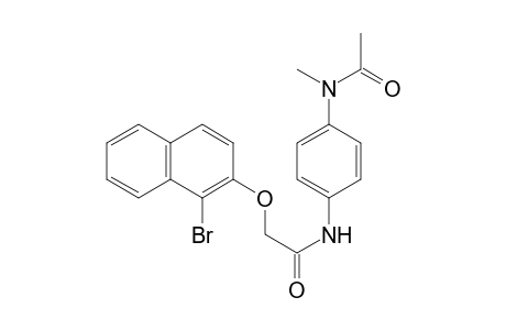 2-(1-bromanylnaphthalen-2-yl)oxy-N-[4-[ethanoyl(methyl)amino]phenyl]ethanamide