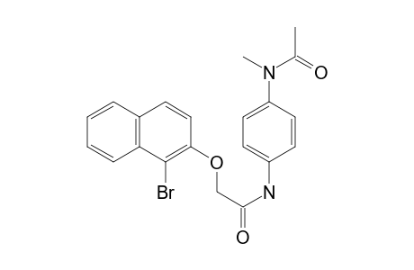 2-(1-bromanylnaphthalen-2-yl)oxy-N-[4-[ethanoyl(methyl)amino]phenyl]ethanamide