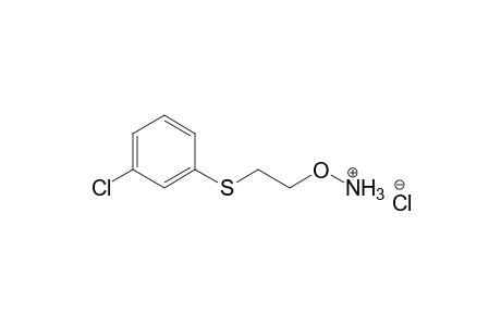 Hydroxylamine, o-[2-[(3-chlorophenyl)thio]ethyl]-, hydrochloride