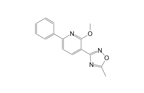 2-methoxy-3-(5-methyl-1,2,4-oxadiazol-3-yl)-6-phenylpyridine