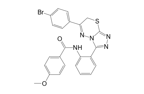 N-[2-[6-(4-bromophenyl)-7H-[1,2,4]triazolo[3,4-b][1,3,4]thiadiazin-3-yl]phenyl]-4-methoxy-benzamide