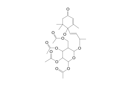 2-Cyclohexen-1-one, 4-[3-(.beta.-D-glucopyranosyloxy)-1-butenyl]-4-hydroxy-3,5,5-trimethyl-, tetraacetate, [R-[R*,S*-(E)]]-