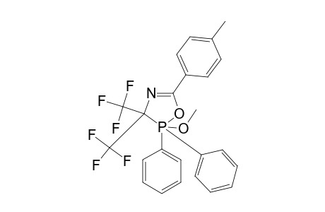 5-(PARA-TOLYL)-3,3-BIS-(TRIFLUOROMETHYL)-2-METHOXY-2,2-DIPHENYL-DELTA-4-1,4,2-LAMBDA-5-OXAZAPHOSPHOLINE