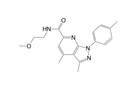 1H-pyrazolo[3,4-b]pyridine-6-carboxamide, N-(2-methoxyethyl)-3,4-dimethyl-1-(4-methylphenyl)-