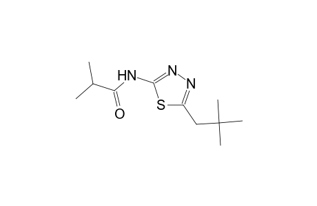 2-methyl-N-(5-neopentyl-1,3,4-thiadiazol-2-yl)propanamide