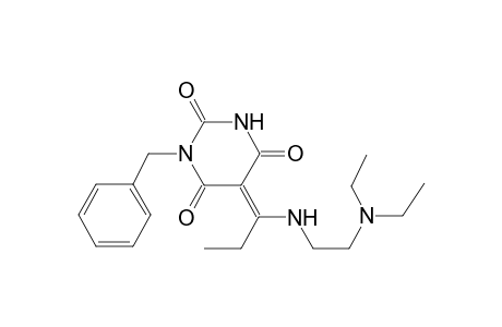 (5E)-1-Benzyl-5-(1-([2-(diethylamino)ethyl]amino)propylidene)-2,4,6(1H,3H,5H)-pyrimidinetrione