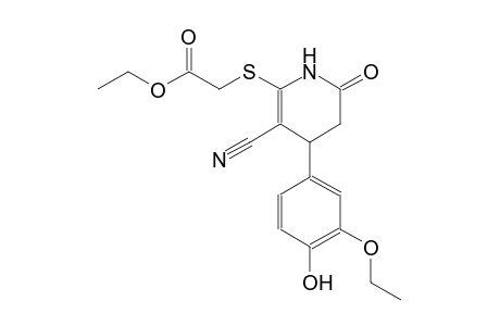 acetic acid, [[3-cyano-4-(3-ethoxy-4-hydroxyphenyl)-1,4,5,6-tetrahydro-6-oxo-2-pyridinyl]thio]-, ethyl ester