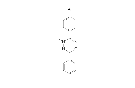 3-(4-BROMOPHENYL)-6-(4-TOLYL)-5,6-DIHYDRO-4H-1,2,4,5-OXATRIAZINE