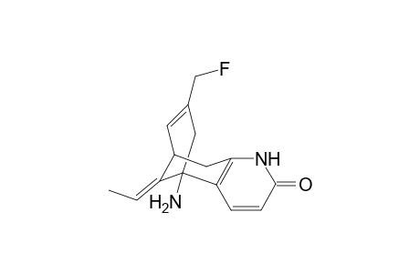 (5R*,9R*,11E)-5-Amino-11-ethylidene-7-fluoromethyl-5,6,9,10-tetrahydro-5,9-methanocycloocta[b]pyridine-2(1H)-one