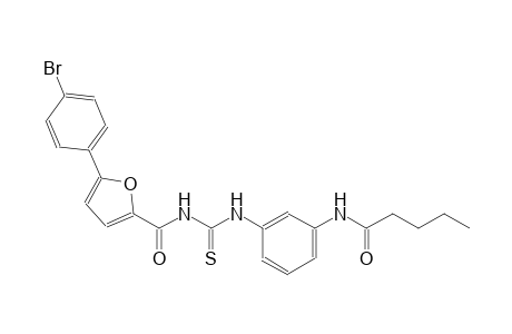 N-{3-[({[5-(4-bromophenyl)-2-furoyl]amino}carbothioyl)amino]phenyl}pentanamide