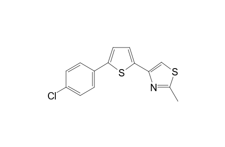4-(5-(4-Chlorophenyl)thiophen-2-yl)-2-methylthiazole