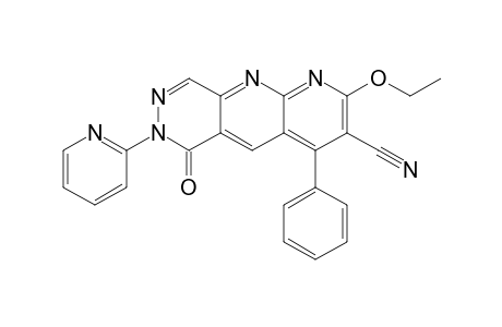 2-Ethoxy-6,7-dihydro-6-oxo-4-phenyl-7-(pyridin-2-yl)pyridazino[4,5-b][1,8]naphthyridine-3-carbonitrile