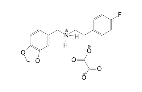 N-(benzo[d][1,3]dioxol-5-ylmethyl)-2-(4-fluorophenyl)ethanaminium oxalate