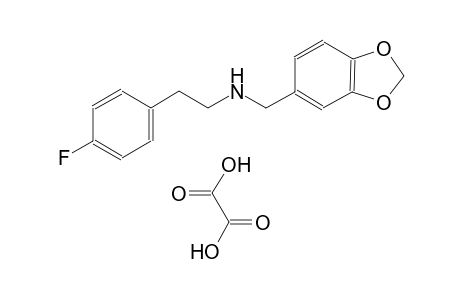 N-(1,3-benzodioxol-5-ylmethyl)-2-(4-fluorophenyl)ethanamine oxalate