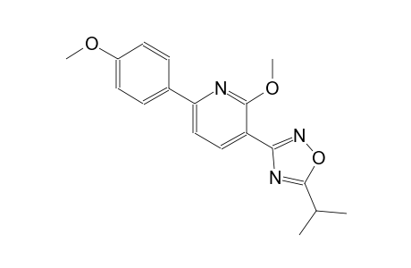 3-(5-isopropyl-1,2,4-oxadiazol-3-yl)-2-methoxy-6-(4-methoxyphenyl)pyridine