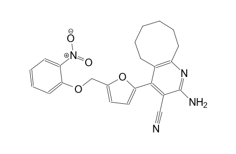 2-amino-4-{5-[(2-nitrophenoxy)methyl]-2-furyl}-5,6,7,8,9,10-hexahydrocycloocta[b]pyridine-3-carbonitrile