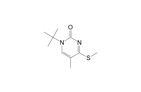 2(1H)-Pyrimidinone, 1-(1,1-dimethylethyl)-5-methyl-4-(methylthio)-