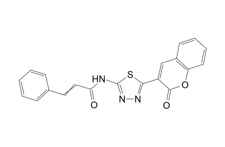 2-(2-Oxo-2H-chromen-3-yl)-5-cinnamoylamino-1,3,4-thiadiazole