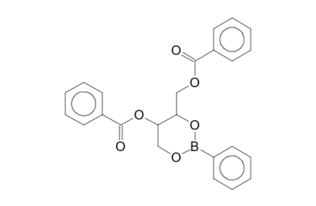 THREITOL, 1,3-DI-O-BENZOYL-2,4-O-(PHENYLBORANDIYL)-
