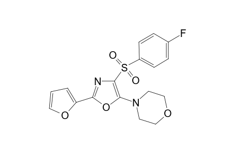 4-{4-[(4-fluorobenzene)sulfonyl]-2-(furan-2-yl)-1,3-oxazol-5-yl}morpholine