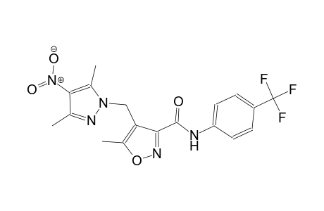 4-[(3,5-dimethyl-4-nitro-1H-pyrazol-1-yl)methyl]-5-methyl-N-[4-(trifluoromethyl)phenyl]-3-isoxazolecarboxamide