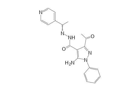 3-Acetyl-5-amino-1-phenyl-N'-(1-(pyridin-4-yl)ethylidene)-1H-pyrazole-4-carbohydrazide