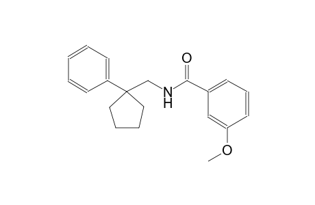 3-methoxy-N-[(1-phenylcyclopentyl)methyl]benzamide