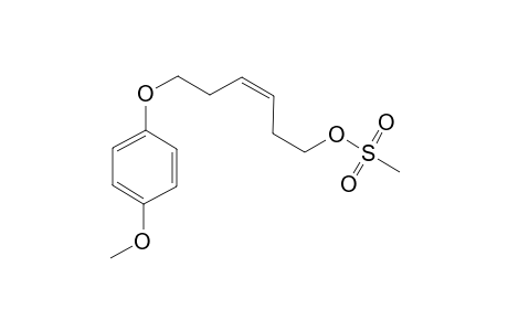 1-(Methoxysulfonyl)-6-(p-methoxyphenyloxy)-hex-3-(Z)ene