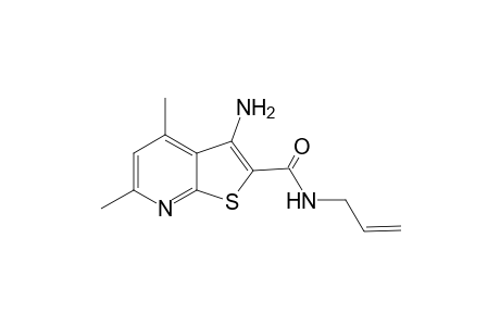 3-Amino-4,6-dimethyl-N-prop-2-enyl-2-thieno[2,3-b]pyridinecarboxamide