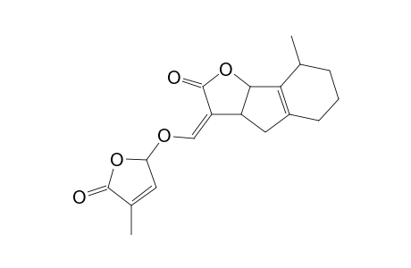 8(R)(S)-Methyl-3-[[(4'-methyl-5'-oxo-2',5'-dihydrofuran-2'(R)(S)-yl)oxy]methylene]-3,3a(R)(S),4,5,6,7,8,8b(S)(R)-octehydroindeno[1,2-b]furan-2-one
