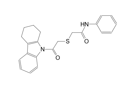 acetamide, 2-[[2-oxo-2-(1,2,3,4-tetrahydro-9H-carbazol-9-yl)ethyl]thio]-N-phenyl-