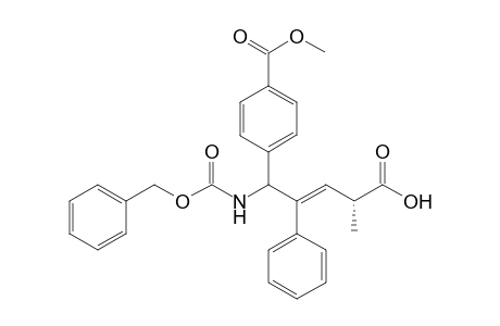 [(1SR)-Benzyloxycarbonylamino-(4R)-carboxy-2-phenylpent-(2E)-enyl]benzoic acid methyl ester