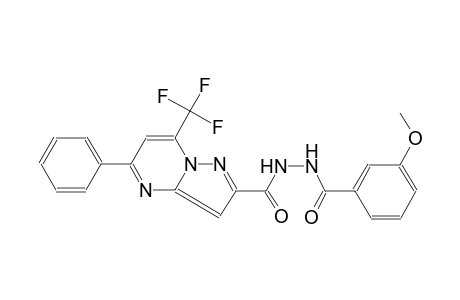 benzoic acid, 3-methoxy-, 2-[[5-phenyl-7-(trifluoromethyl)pyrazolo[1,5-a]pyrimidin-2-yl]carbonyl]hydrazide