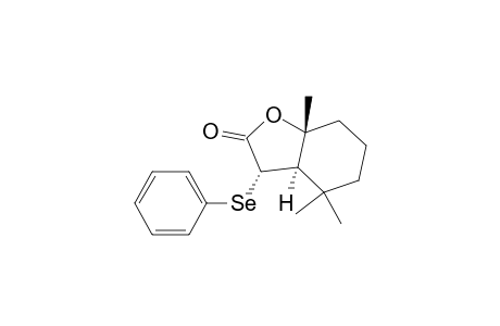 (3.alpha.,3a.alpha.,7a.beta.)-Hexahydro-4,4,7a-trimethyl-3-(phenylseleno)-2(3H)-benzofuranone