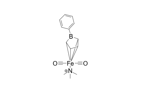 [.eta.(5)-{1-phenylborole}](trimethylamine)dicarbonyl iron