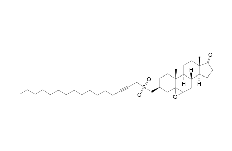 3-BETA-(HEXADEC-2-YNYL-SULFONYLMETHYL)-ANDROST-5,6-EPOXY-17-ONE;MAJOR-EPIMER