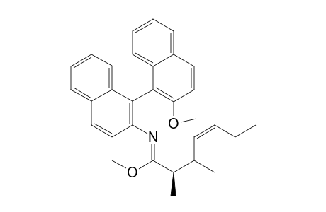 (E)-2-Methyl-2-buten-1-yl (S)-N-(2'-Methoxy-[1,1']binaphthalen-2-yl)-(2R)-methylbutanimidate