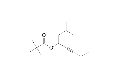 2,2-Dimethylpropanoic acid, 2-methyloct-5-yn-4-yl ester